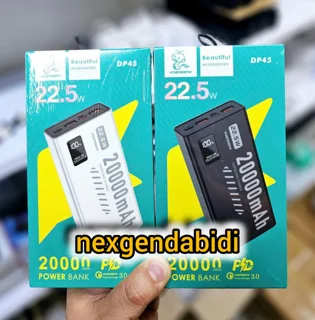 پاوربانک اورجینال vDENMENv مدل DP45 ۲۰هزار میلی آمپر واقعی