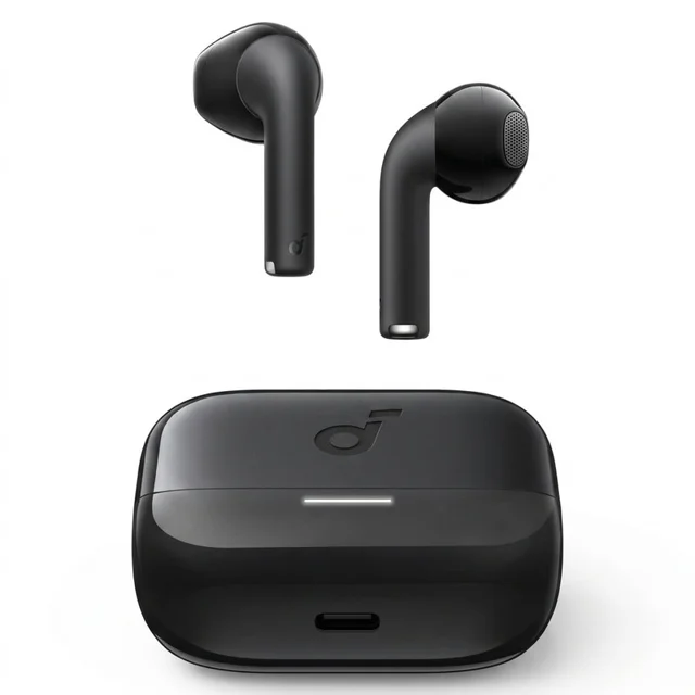 هدفون بلوتوثی انکر مدل Soundcore K20i با نویز کنسلینگ میکروفون (ENC)، درگاه شارژ USB Type-C، دارای ک