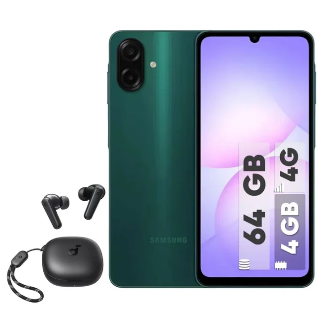 گوشی موبایل سامسونگ مدل Galaxy A07 دو سیم کارت ظرفیت 64 گیگابایت و رم 4 گیگابایت - به همراه هدفون بل