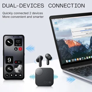 هندزفری بلوتوثی ناتینگ مدل CMF Buds Pro 2 با نویز کنسلینگ فعال (ANC)، درگاه شارژ USB Type- 101782530